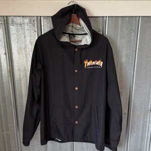 THRASHER waterproof windbreaker jacket Men’s sz xl EUC